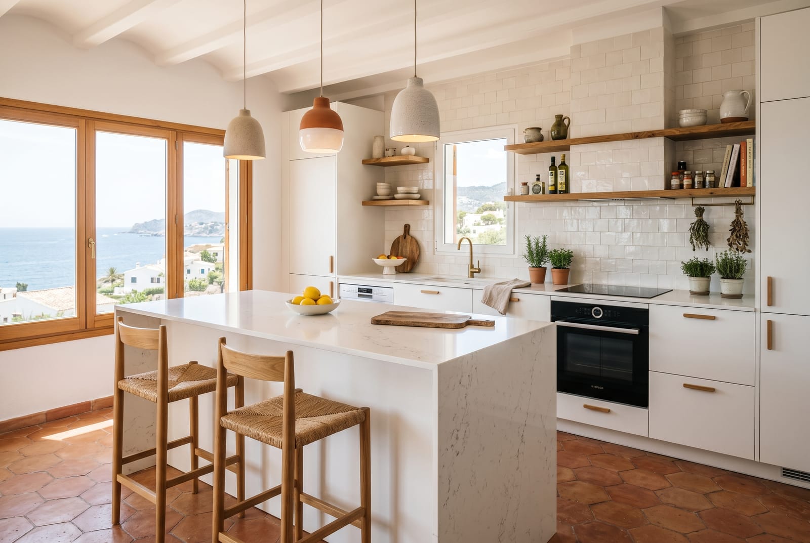 Reforma de cocina abierta a medida en Tenerife